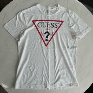 GUESS White Logo Tee Shirt (Women’s)